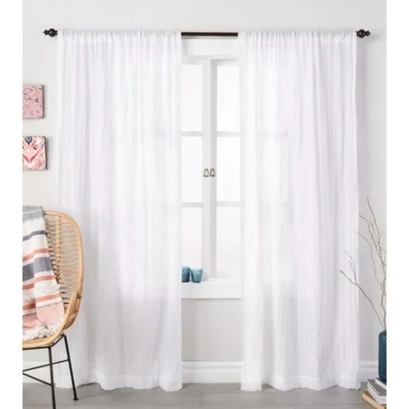 Opalhouse Accents Opalhousecrushed Sheer Curtain Panel 5484 Poshmark